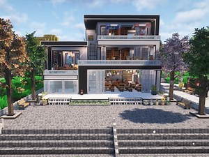 【现代化图书馆】卡通风格的现代屋子 你还喜欢吗