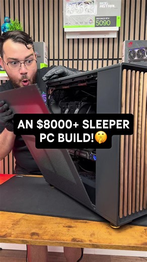 An $8000 SLEEPER Gaming PC! 😮‍💨 #custompc #pcbuild #gamingpc #gaming #pc