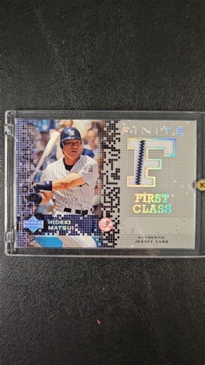 CARD OF THE DAY! 2003 Upper Deck Finite First Class Hideki Matsui RC Jersey Card! #hidekimatsui