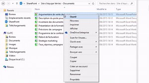 Synchroniser les fichiers SharePoint avec le client de synchronisation OneDrive (Groove.exe)