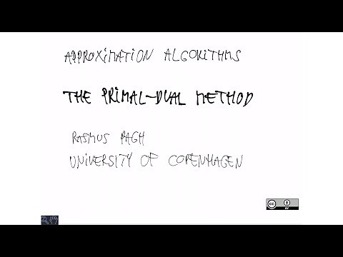Lecture 06: The primal dual method