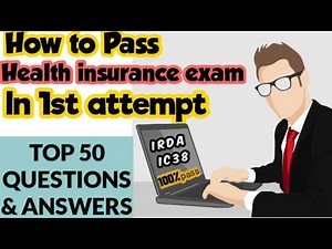 How to pass Health insurance exam in first attempt | Ic38 | Health insurance exam