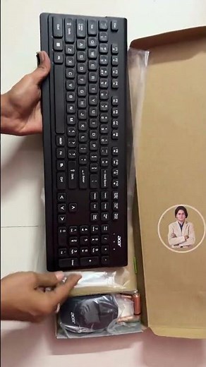 Unboxing the Acer Wireless Keyboard and Mouse. | Acer keyboard unbox | shorts