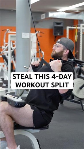 Steal this 4-day workout split! #shorts
