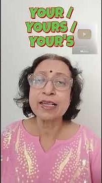 YOUR / YOURS / YOUR'S #learningenglish #spokenenglish #vocabulary #grammartips