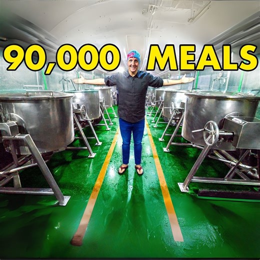 1.2M views · 42K reactions | How India Cooks 90,000 Meals in Three Hours! India's Mega Kitchen!  | Best Ever Food Review Show | Facebook