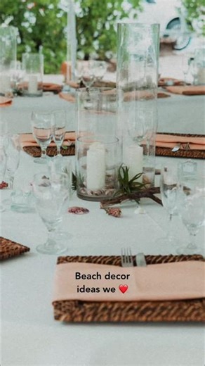 We love these beach wedding ideas! ❤️🍍 #weddingtiktok #fyp #weddings #beachwedding #summer #beach #seashells #weddingdecor #weddingideas #weddinginspiration 📷 Solo Mio Photography