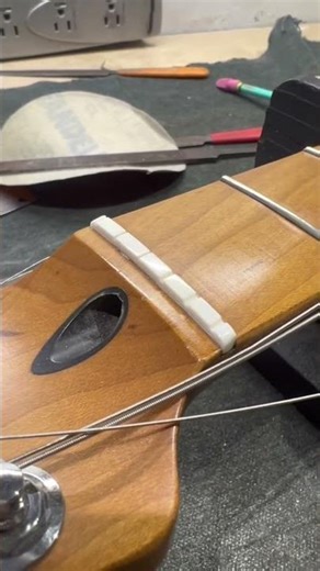 New Bone Nut #guitartech