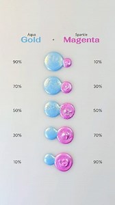 67K views · 1.2K reactions | Aqua Gold + Sparkle Magenta = Color explosion ✨ #colormixing #paintmixing #asmr #art #colors #artvideo #painting #foryou | Mini Art Zone | Facebook