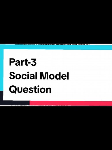 Social Model Question Solutions for Class 12