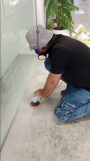 Acid Burn Marble Floor Restoration with Hand Grinder 🔥KGS Swiflex Pads ✨