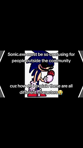 So many older ones look similar it was so confusing for me when I joined the community last year😭 #sonic #sonicexe #fyp #sonicthehedgehog #fypシ