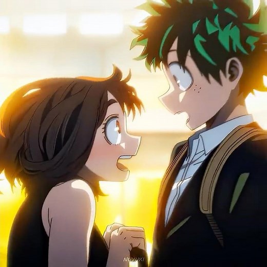 This is love❤️ (deku and uraraka in the last episode😳)​