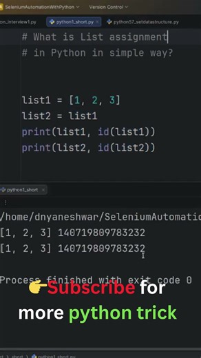 42 : Python List Assignment 🔥 This Can Break Your Code! | #shorts #pythonprogramming #pythontutorial