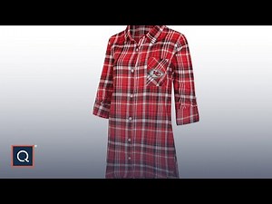NFL Officially Licensed Women's Plaid Shirt w/ Rhinestones | QVC