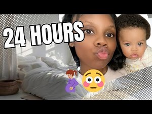 24 Hours with a newborn Baby !! 24 hour challenge