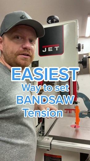 Easiest Way to Set Bandsaw Tension