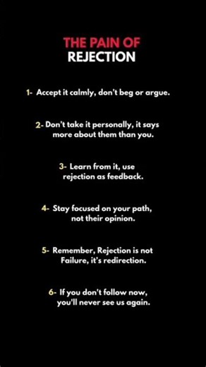 The Pain of Rejection: 5 Powerful Psychology Lessons 💔 #Shorts