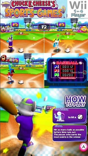 baseball - Chuck E Cheese's Sports Games minigames - mainin game