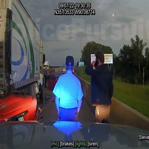 Lady flees from Traffic Stop Slams into box truck splitting car in half! | Street Watch USA