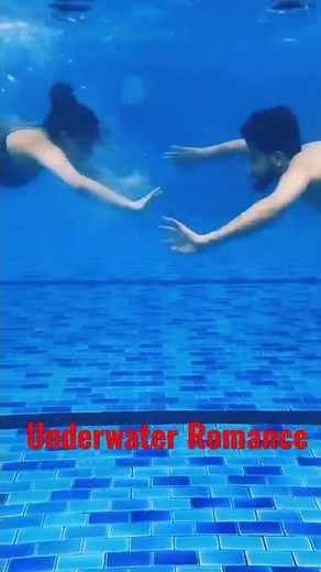 Underwater Romance......😗💕🌊 | #shorts #youtube #water #pool #swimming #romantic #kiss #lovestatus 🥰💖