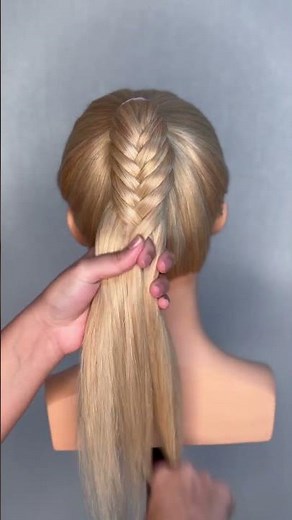 Fishtail Braid Tutorial in 1 Minute | Easy & Beautiful Hairstyle