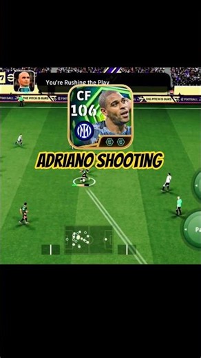 Adriano shooting power in efootball#efootball#viralshorts#fifa