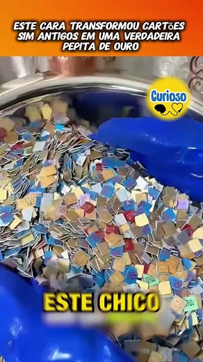 Reciclando Chip SIM para Ouro Puro