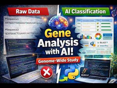 Genome-Wide Analysis using Machine Learning | Gene Classification & Function Prediction #ml #gwa