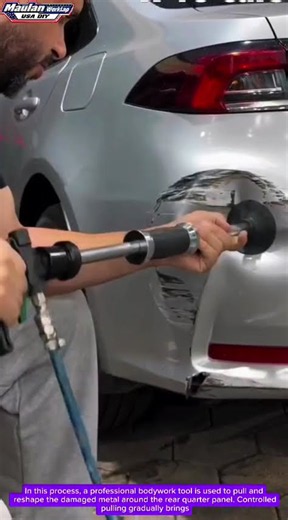DENTED CAR? WATCH THIS MAGIC! 🤯🔥 The Body Repair Technique That Brings Metal Back to Shape