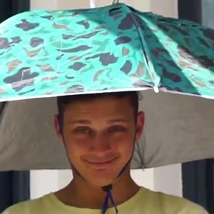 3.2M views · 1.7K reactions | This umbrella hat keeps your hands completely free Get yours here: https://bluecrate.com/products/canopy-cap | I Want One | Facebook