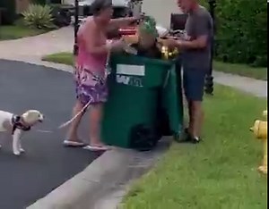 Episode #37 "Karen picks through the trash" Karen is very angry. Once she was voted off board, we had to have the club house kitchen cleaned out. Old expired food left in fridge open containers, open bags of chips and when we finally got in there we had to toss anything not in a sealed container. We cleaned it out, had it professionally dealt with. Karen is saying things were stolen and as you can see she is picking out of the garbage so she can bring the items home. The sweet woman who is telli