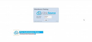 Prior Authorization Rules (ClinicSource)