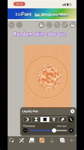 How to do random color #digitalart #ibispaintx #randomcolor #shortsvideo