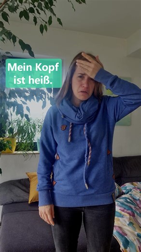 Jenny feels sick 🤧. Fieber🤒, Husten, Nase verstopft... Learn a ton of new German vocab about being sick😷! #learngermanfast #germanvocabulary