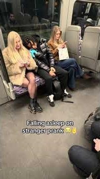 Falling Asleep On Strangers Prank 😭✌️