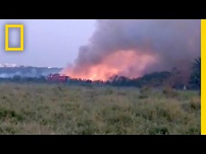 Toxic Lake Bursts Into Flames | National Geographic