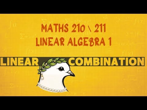 Linear algebra : linear combination - شرح + حل تمارين