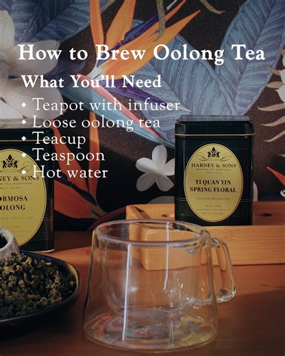 Did you know there are different methods for brewing 🫖 oolong tea? It depends on the kind of tea leaves you’re using! Learn how to brew oolong tea ☕️ so you get the most out of your leaves and order up the tea oolong for at https://short.harney.com/how-to-brew-oolong-1 | Harney & Sons Fine Teas