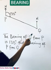 BEARING SIMPLIFIED 🤩 #viralmaths #viralfypシforyoupage #viralfacebookvideo #bearings #trigonometry #onlinemaths | Online Maths Expo