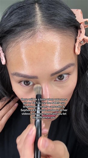 if you’ve followed me for a long time, you know I ride hard for @NARS Cosmetics and this concealer brush from @sephora #makeupnomakeup #concealer #concealertutorial #darkundereye #darkcircles