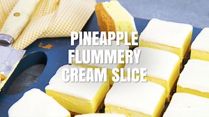 Sweet biscuit base light and fluffy mousse topping = the best slice ever. Recipe: https://bit.ly/3pRfsEi