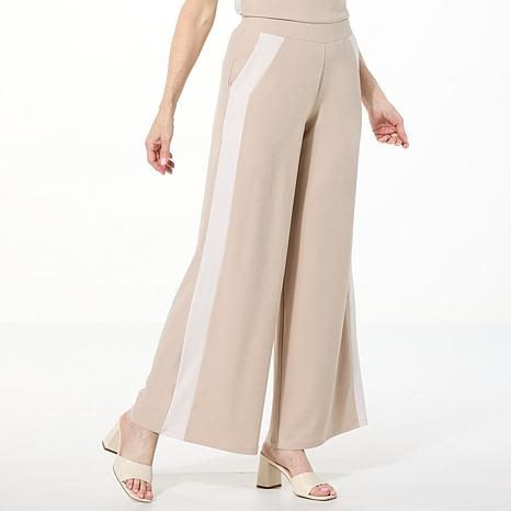 "As Is" WynneLayers Luxe Crepe Pant with Sideseam Panel | HSN