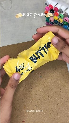 Butter squishy from paper.#letscreate14#shortsfeed#fyp#buttersquishy#squishy