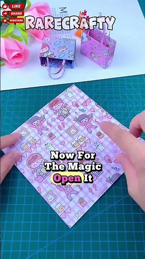 Quick & Easy Origami Mini Bag 😍 #DIY