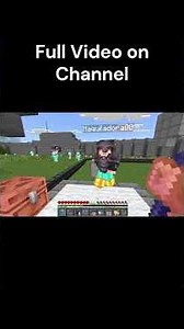 The Invisible Player (full vid on channel) #minecraft #script #gaming #story