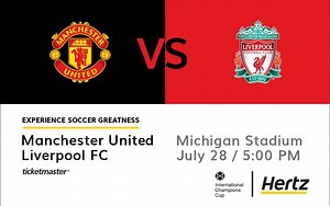 16K views · 4 comments | Watch Manchester United take on Liverpool FC this Saturday at the University of Michigan. We've partnered with the International Champions Cup to bring some of Europe's best clubs to America.⚽️ | Hertz | Facebook