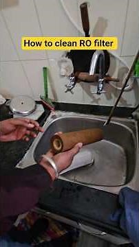 washing RO pre filter at home . #rowaterpurifier #waterpurifier #cleaning #washing #prefilter #howto