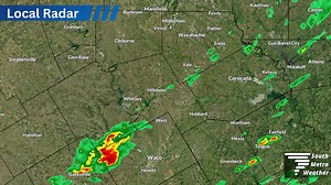 9:25 am: Continuing to monitor this storm west of Waco as it moves northeastward toward Hill County. It is not severe, but does look to bring heavy rain and some lightning/thunder. | South Metro Weather