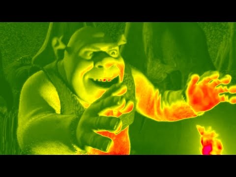 Shrek - Ogre scaring the villagers!!! | Sponsored by Gamavision Csupo Effects